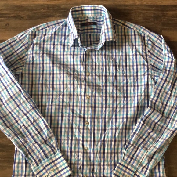 AteSeta Plaid Button Down size 16 - Picture 2 of 6